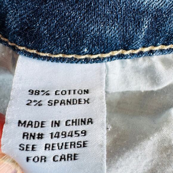 Prosperity Made in Blue Women Denim Cotton Blue Jeans Button Fly Straight Leg 27 - Picture 6 of 7